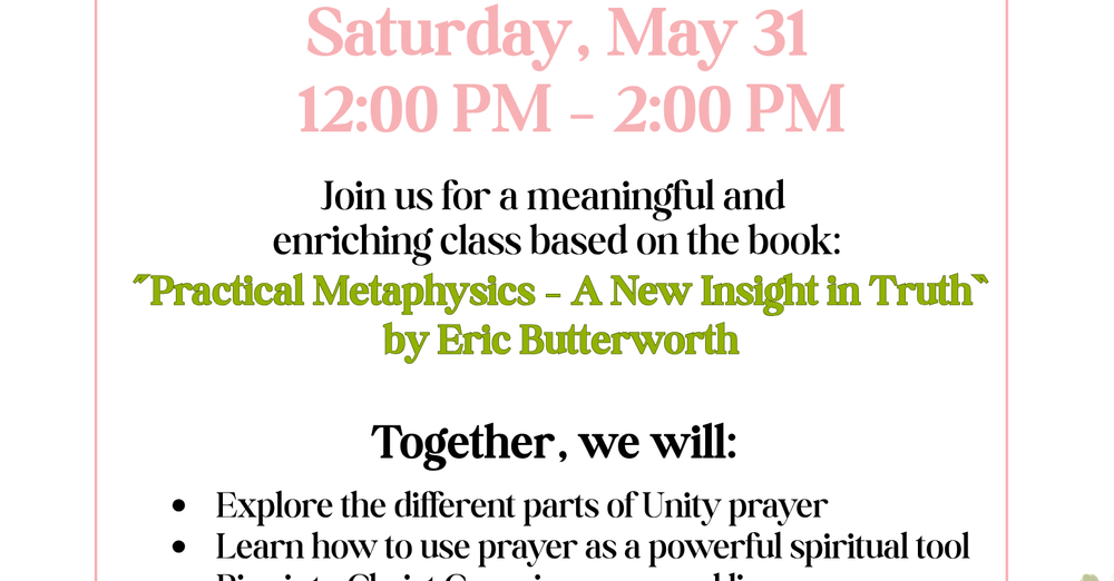 Prayer & Practical Metaphysics
