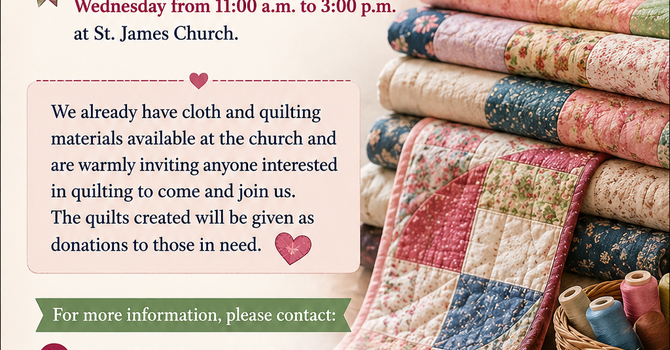 Quilting at St James