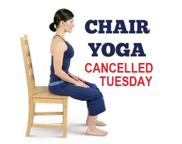 Chair Yoga - CANCELLED TUESDAY JUNE 2