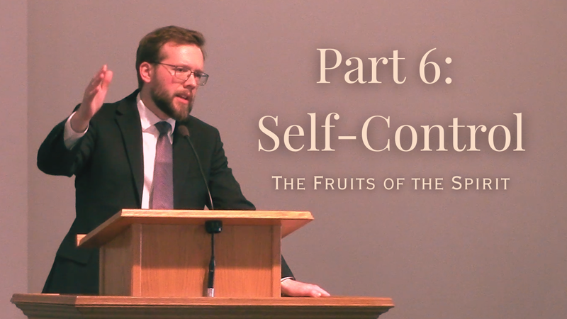 Fruits of the Spirit Part 6: Self-Control 