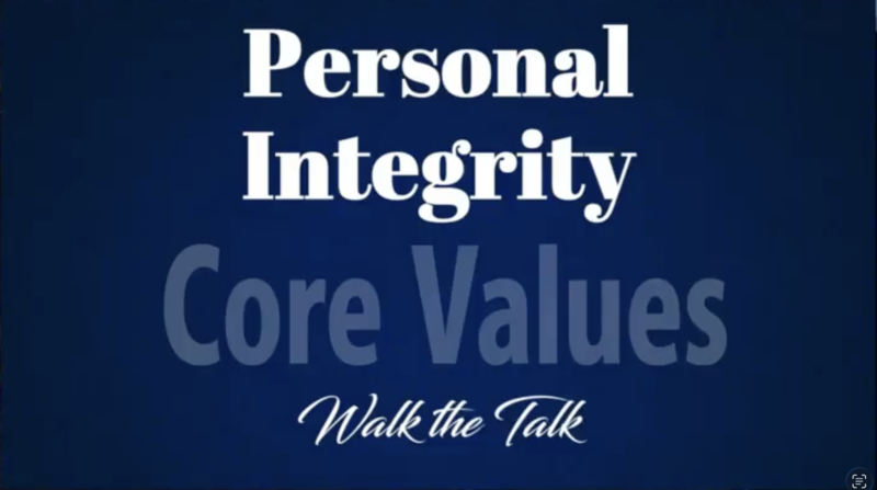 "Personal Integrity"