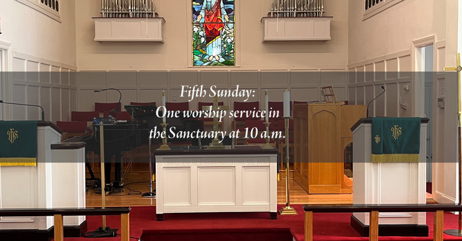 One Worship Service May 31