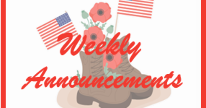Weekly Announcements