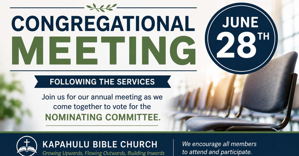 June's Annual Congregational Meeting