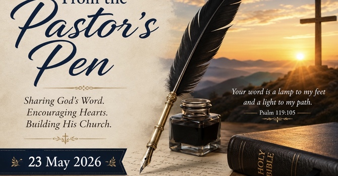 From the Pastor's Pen