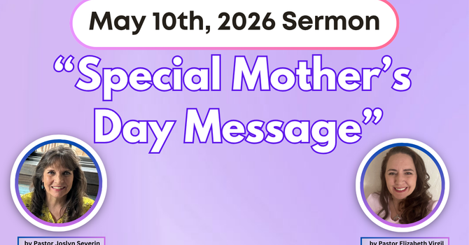 A Special Mother's Day Service