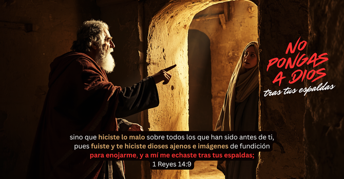 No pongas a Dios tras tus espaldas.