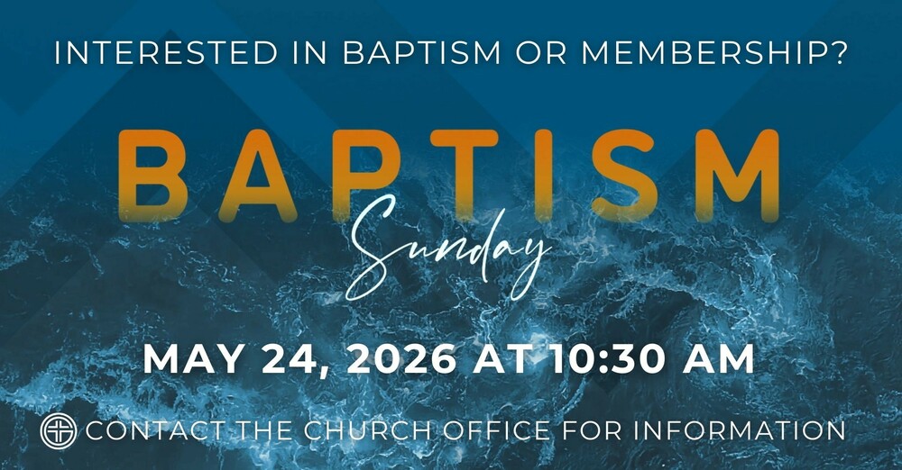 Baptism Sunday