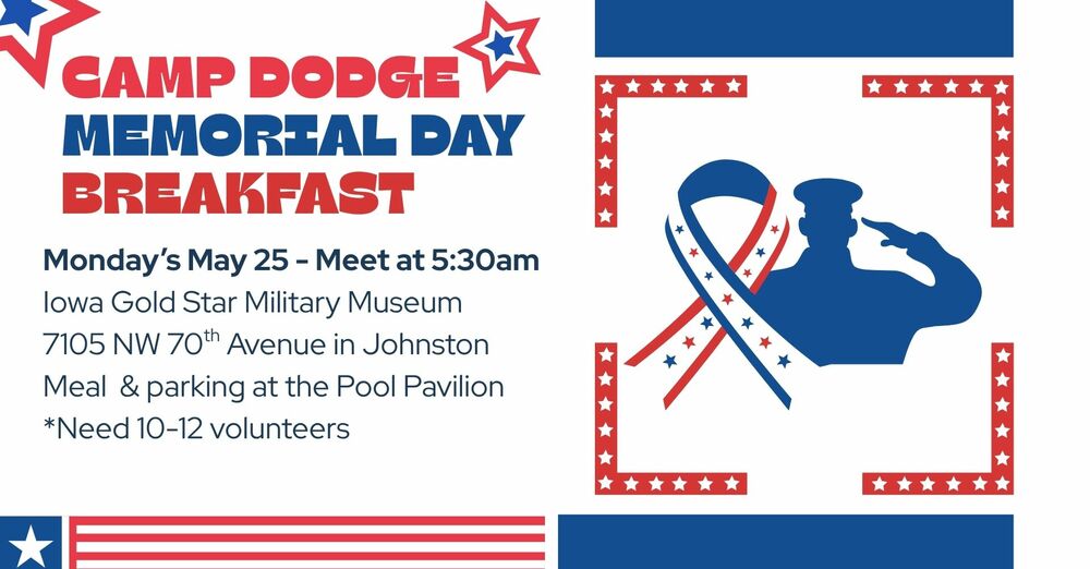 Camp Dodge Memorial Day Breakfast