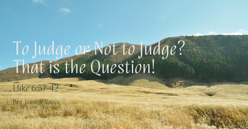 To Judge or Not to Judge?