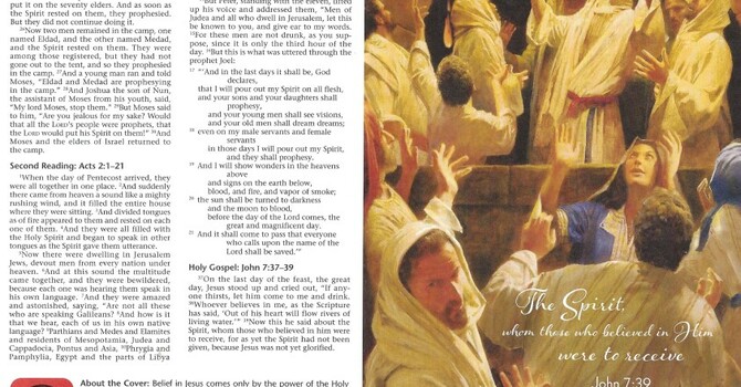 Worship Service Bulletin - The Day of Pentecost