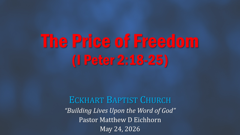 The Price of Freedom