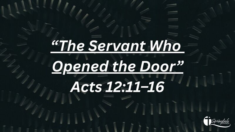 The Servant Who Opened the Door.