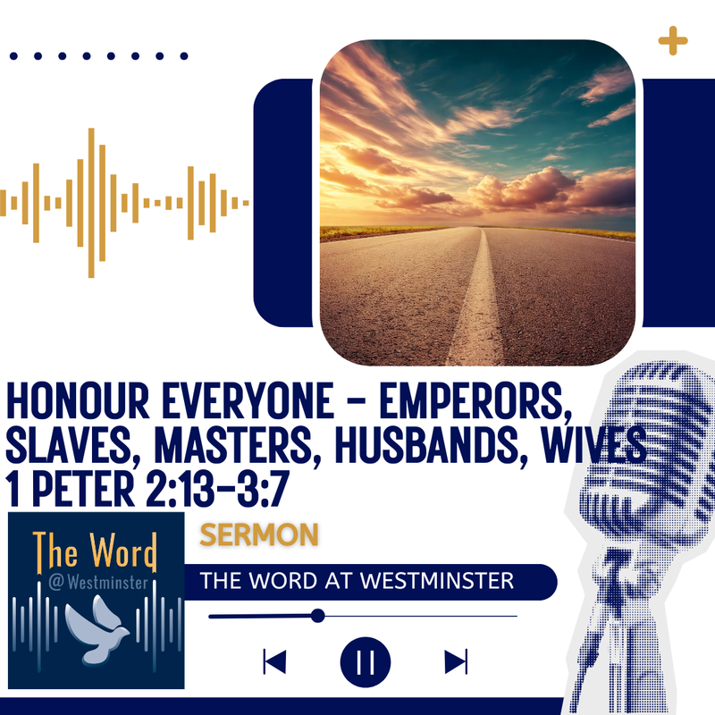 Honour everyone - emperors, slaves, masters, husbands, wives (1 Peter 2:13-3:7).