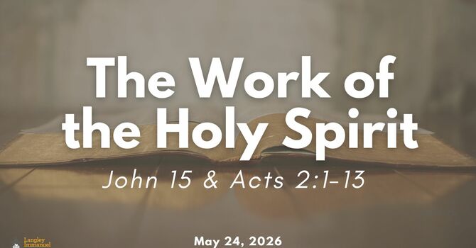 The Work of the Holy Spirit
