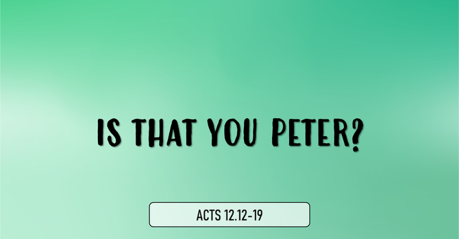 Is that you Peter?