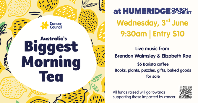 Biggest Morning Tea 2026