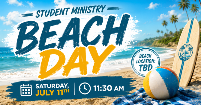 Student Ministry Beach Day