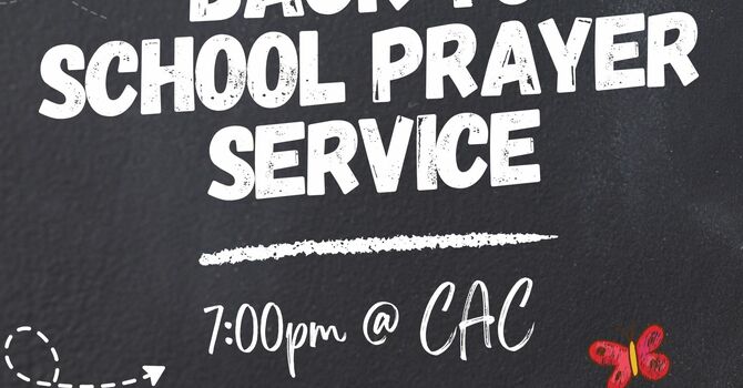 Back to School Prayer Service