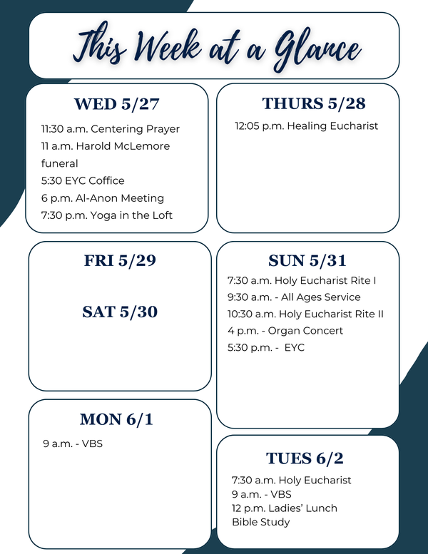 This Week at a Glance