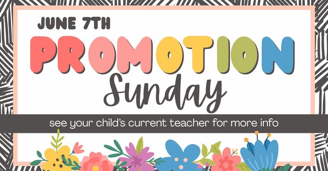 Children's Promotion Sunday