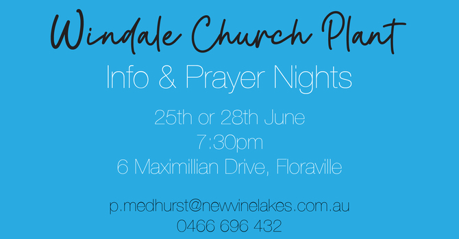 Church Plant Info Nights