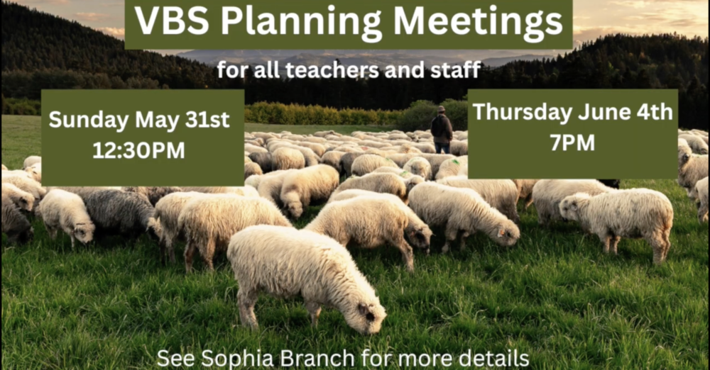 VBS Planning Meetings