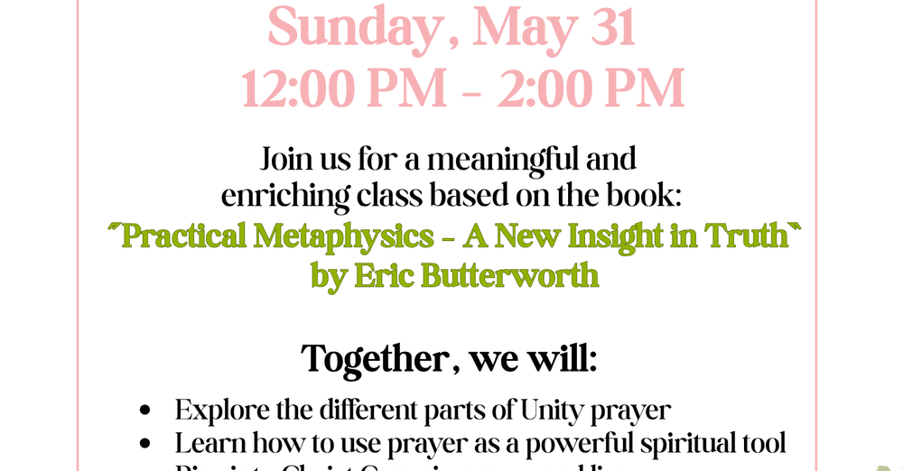 Prayer & Practical Metaphysics