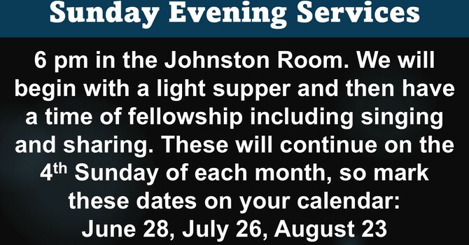 Sunday Evening Services