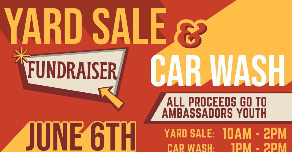Youth Fundraiser Yard Sale & Car Wash