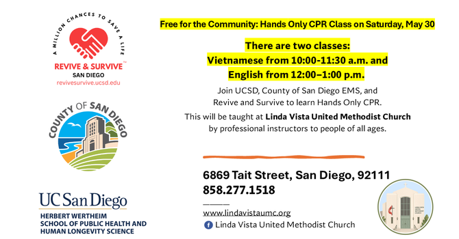 Free Community Hands Only CPR Class 