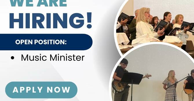 Accepting Applications for Music Minister image