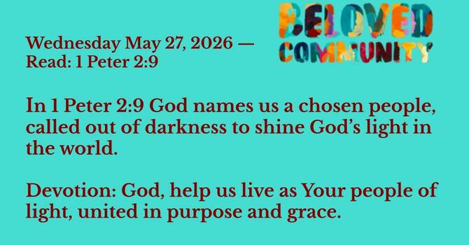 Wednesday – 1 Peter 2:9 (CEB)