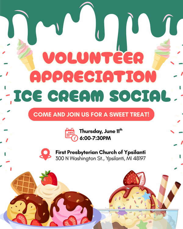 Join Us for Our Volunteer Appreciation Ice Cream Social!