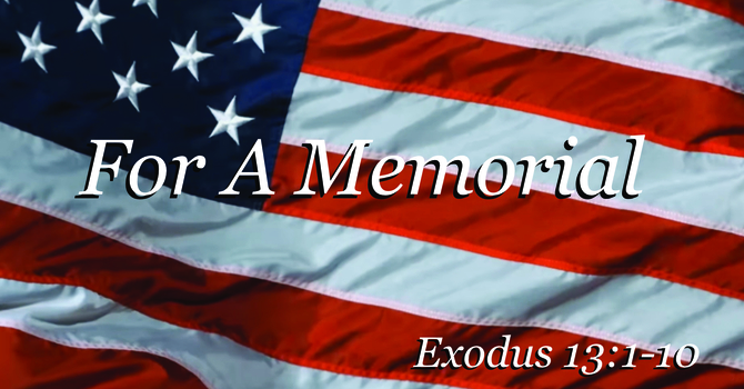 For A Memorial