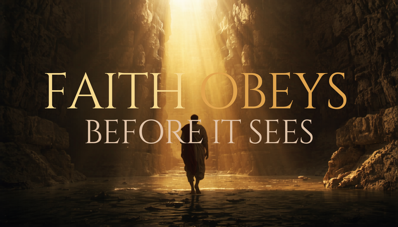 Faith Obeys Before it Sees