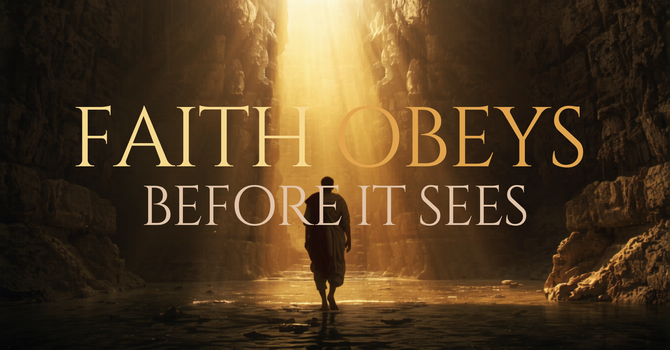 Faith Obeys Before it Sees