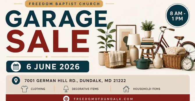 Church-wide Garage Sale