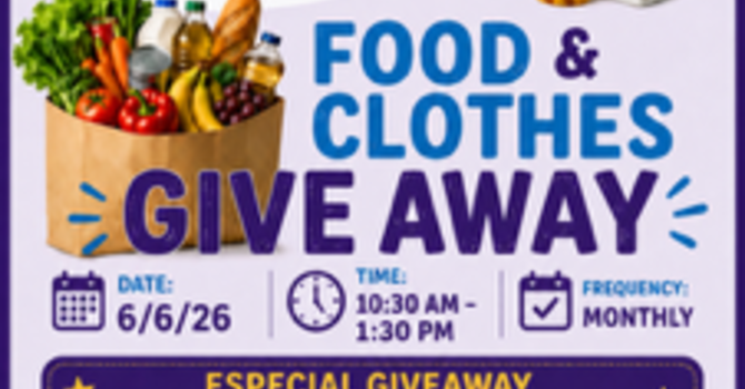 Monthly Food Giveaway