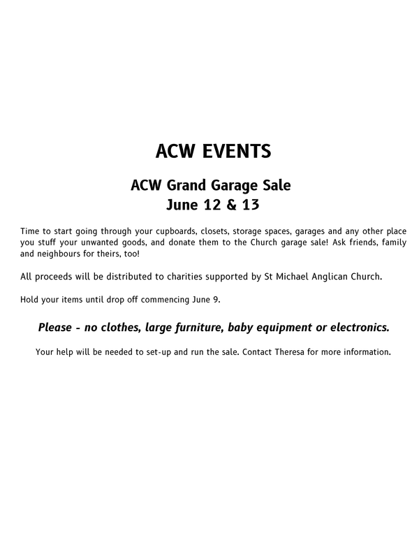 ACW Events