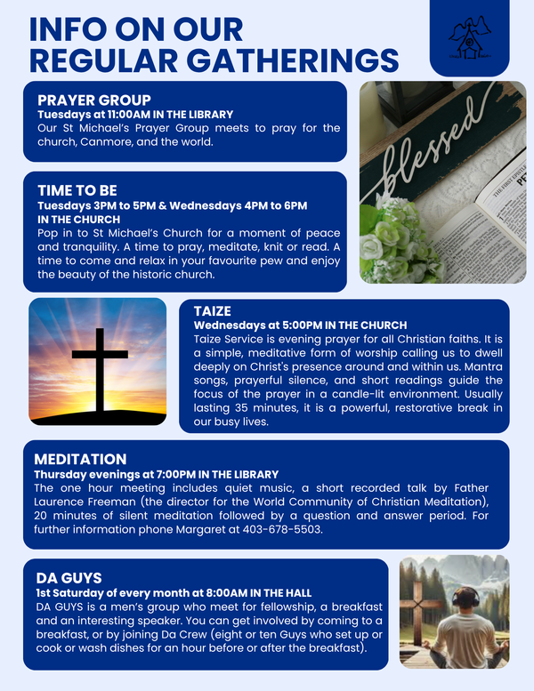 Info on our Regular Gatherings