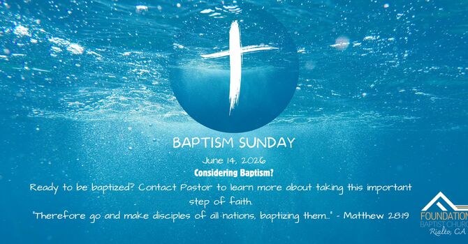 Baptism Sunday
