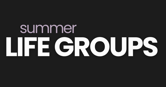 Summer Life Groups
