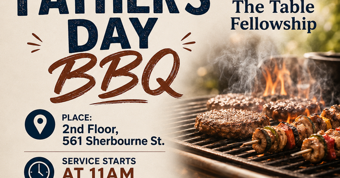 Service will not be held at the gym on Father's Day image