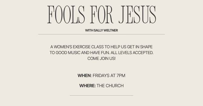 Fools for Jesus
