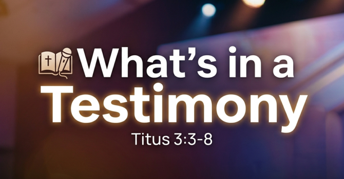 What's in a Testimony?