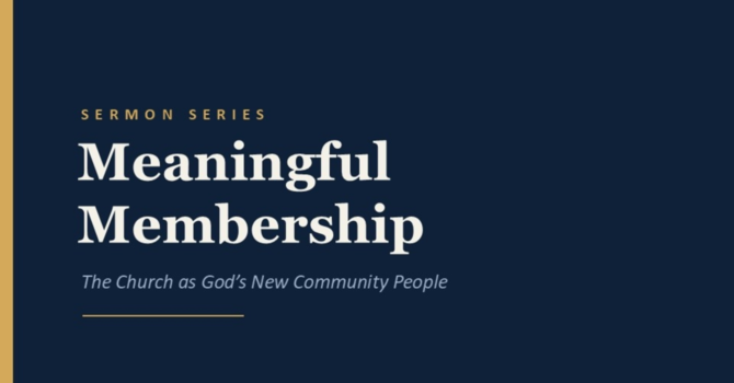 The Church is God's New Community People