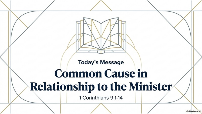 Common Cause in Relationship to the Minister