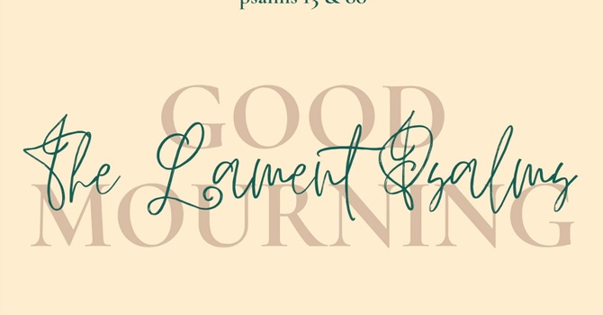 Good Mourning:  the Psalms of Lament