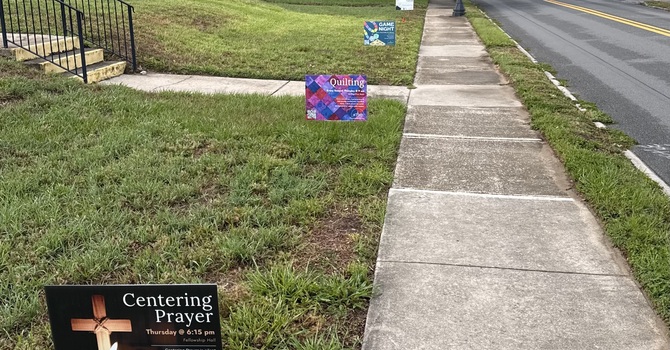Check Out Our New Sidewalk Signs